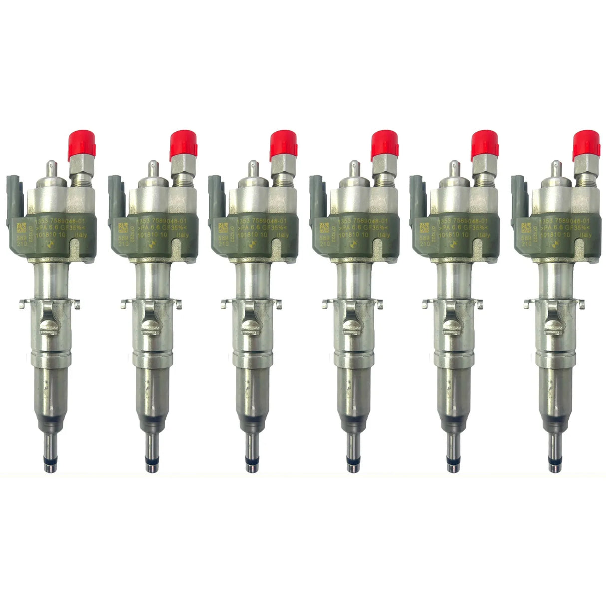 6x Fuel Injector BMW 1/3/5 Series | Part No: 13537589048-01/13537565138 Benzin | Compatible with N45/N43/N53 Engines | Includes Copper Ring, O-Ring, Test Report | 1-Year Unlimited Mileage Warranty