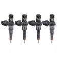 4x 0414720221 038130073AP Bosch Pumpe Düse für VW Caddy 2.0 SDI