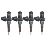 4x 0414720221 038130073AP Bosch Pumpe Düse für VW Caddy 2.0 SDI