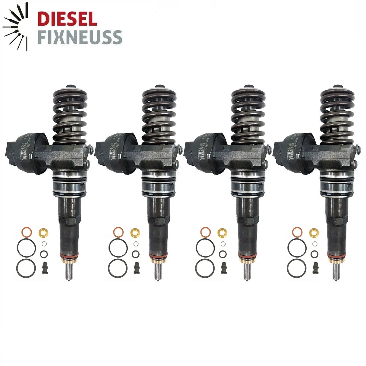 4x 0414720312 Pump nozzle unit Audi VW Seat Skoda 2.0 TDI 038130073BQ