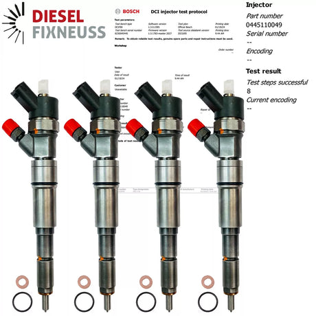 4x Injektor für Landrover Opel - Bosch 0445110049 0445110130