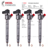 4x 0445110121 Einspritzdüse Injektor Mercedes-Benz C200 CDI A6130700687