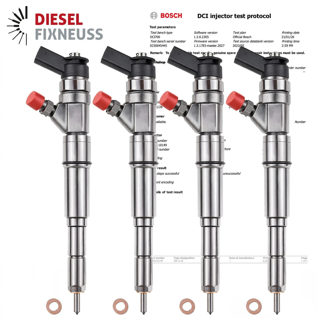 4x Einspritzdüse Injektor BMW E46 318d 318td Compact 0445110149 7790629