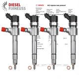 4x Injektor Einspritzdüse Fiat Doblo LANCIA 1.9 JTD 1.9 Bosch 0986435099 0445110187