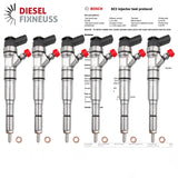 6x BOSCH Injektor 0445110212 0986435151 BMW E61 525d E60 BMW-