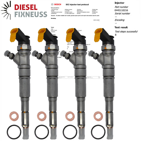 4x Einspritzdüse Injektor Bosch 0445110216 13537790093 für BMW 1er 3er 5er X3 X5