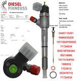 Einspritzdüse Injektor Alfa Romeo Fiat Ford Opel 0445110351 55219886 BS519F593AA