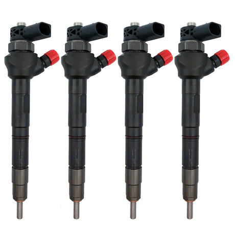 4x Bosch Injector Renault/Nissan/Dacia 1.5 dCi | Part No: 0445110485/16608399R | Includes: Copper ring, O-ring, BOSCH test report | 1-Year Warranty, unlimited mileage