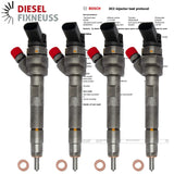4x 0445110551 Bosch Injektor VW Crafter 2.0 TDI 03L130277P 0445110550 0986435276