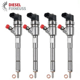 4x 0445110938 Einspritzdüse Injektor Fiat 1.3 D Multijet 0445110937 46337726