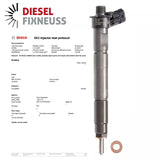 0445115067 68042029AA Bosch Injektor Einspritzdüse Jeep Dodge Chrysler 2.8 CRD