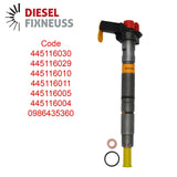 Einspritzdüse Injektor 03L130277 VW AUDI SEAT SKODA 2,0 TDI 0445116030