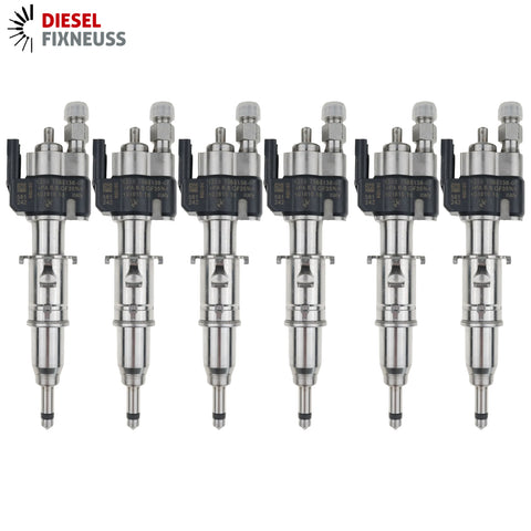 6x Einspritzventil für BMW Benzin 13537589048 13537585261 13537565137 N63