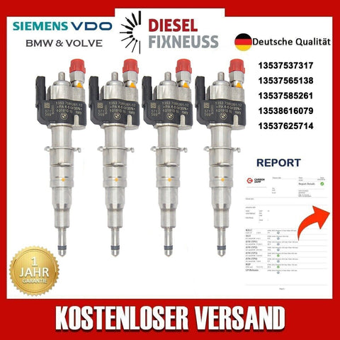 4x Einspritzdüse Injektor Siemens BMW N54 N74 13537585261-12 13538616079