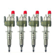 4x Fuel Injector BMW 1/3/5 Series | Part No: 13537589048-01/13537565138 Benzin | Compatible with N45/N43/N53 Engines | Includes Copper Ring, O-Ring, Test Report | 1-Year Unlimited Mileage Warranty