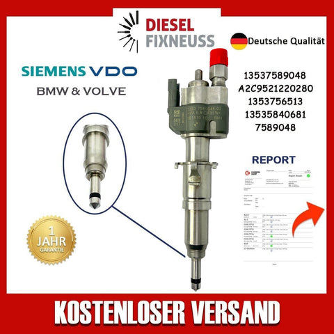 Injector Injection Valve VDO 13537589048-02 13537565138N43 N53 BMW Petrol