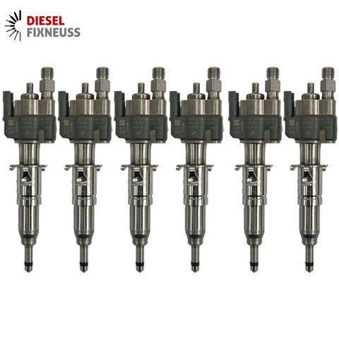 6x Fuel Injector BMW 1/3/5 Series | Part No: 13537589048-03/13537565138 Benzin | Compatible with N45/N43/N53 Engines | Includes Copper Ring, O-Ring, Test Report | 1-Year Unlimited Mileage Warranty