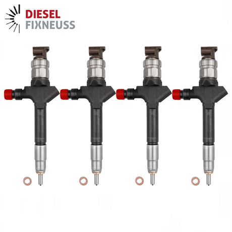 4x Einspritzdüse Injektor Toyota 23670-0R050 1AD-FTV 2,0 Liter D4D 23670-0R030
