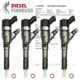 4 Injektor Einspritzdüse Bosch 0445110076 9641742880 Citroen Peugeot 2.0 HDi