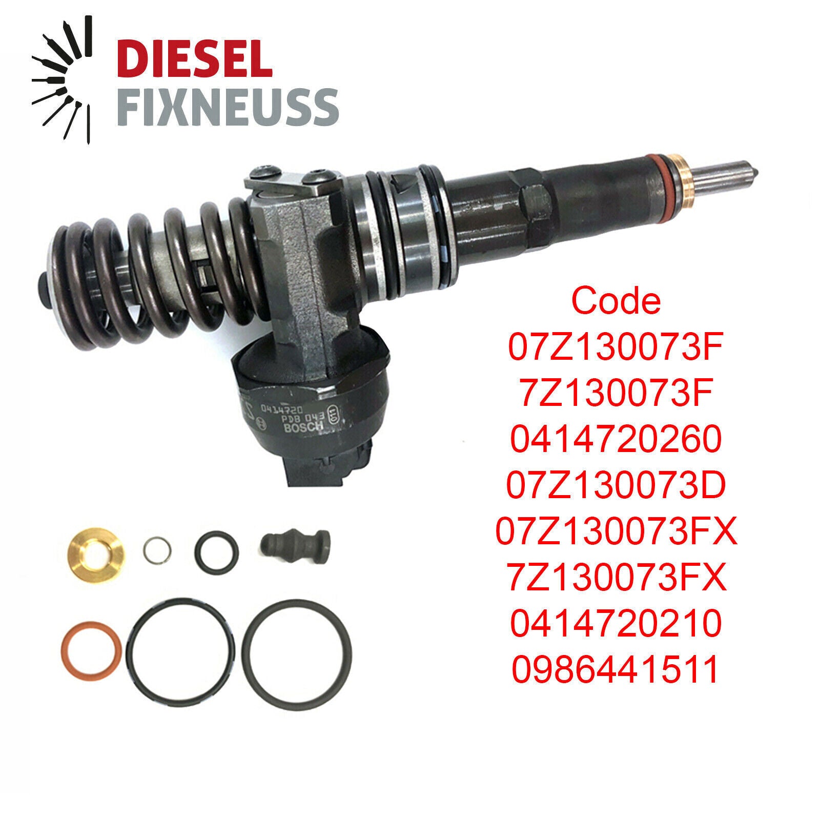 4x BOSCH Pumpe-Düse-Einheit - VW T5 - Tourareg 2.5 TDI - 0414720210 Injektor