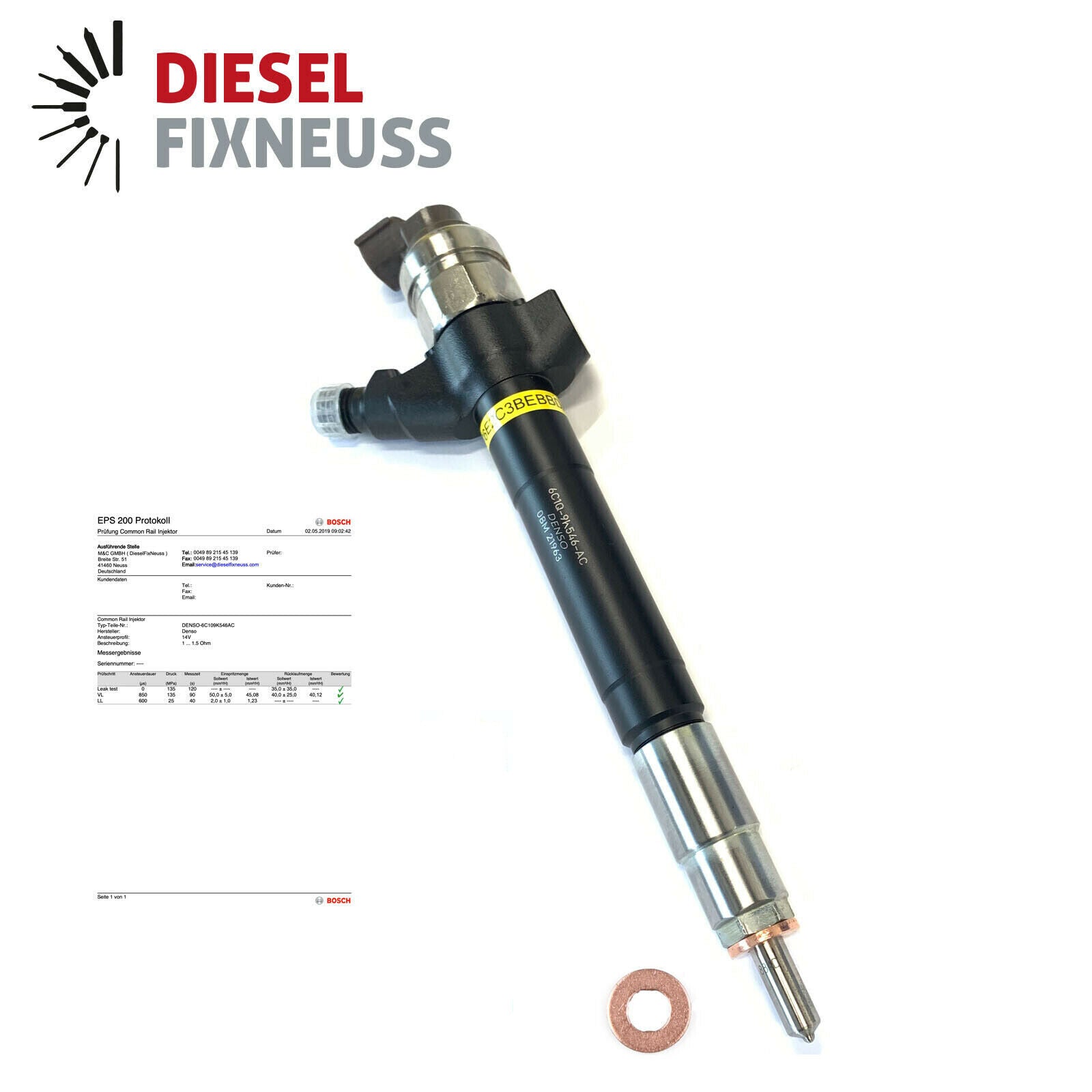 Einspritzdüse Denso Injector 1495919 6C1Q-9K546-BC DCRI107060