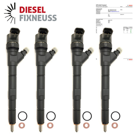 4X Inyector Bosch 0445110186 Kia Hyundai 2.5 Crdi 0445110279