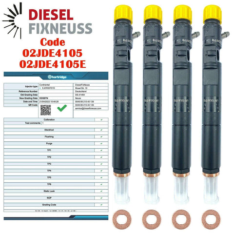 4 x Einspritzdüse EJDR00701D R00701D W00701D FORD 6S7Q9K546AA 1361895 1440569