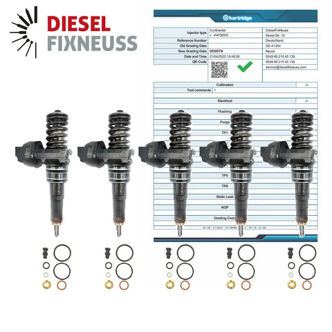 VW T5 2.5TDI 5x Einspritzdüse Bosch Injektor Pumpedüse 0414720310