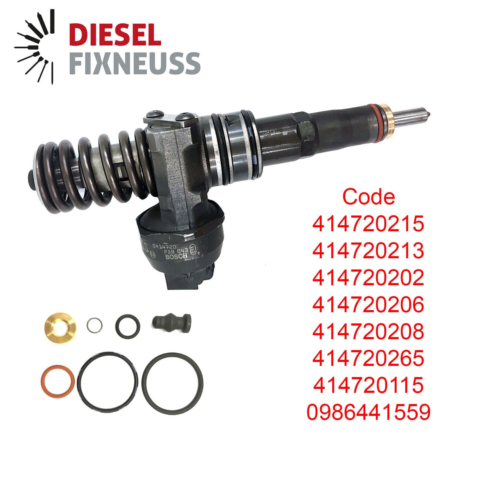 VW Audi Einspritzdüse Pumpedüse 038130073AG Bosch 0414720215 BXE, BNV, AXR, BJBx