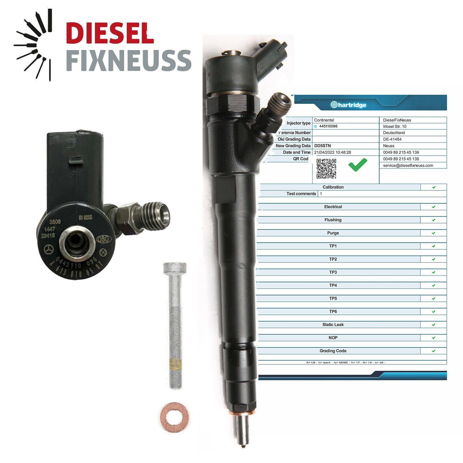 Einspritzdüse Injektor Injector Mercedes ML 270 E320 CDI 0445110035 0445110096