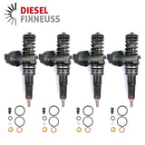 4x Injektor Pumpe Düse Einheit PDE VAG 1,9TDi BLS BSU 038130073BN 0414720313
