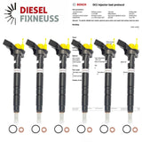 6x Bosch Einspritzdüse 0445116023 Injektor Audi A6 Q5 Q7 2.7 3.0 TDI 0986435357