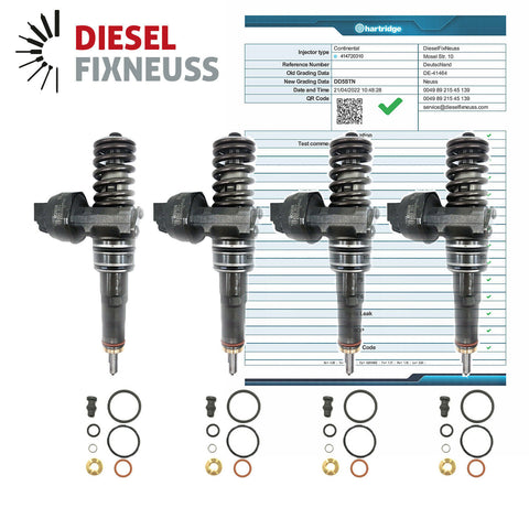 4x Bosch Injektor Pumpedüse Einspritzdüse 0414720310 VW T5 2.5TDI Überholt