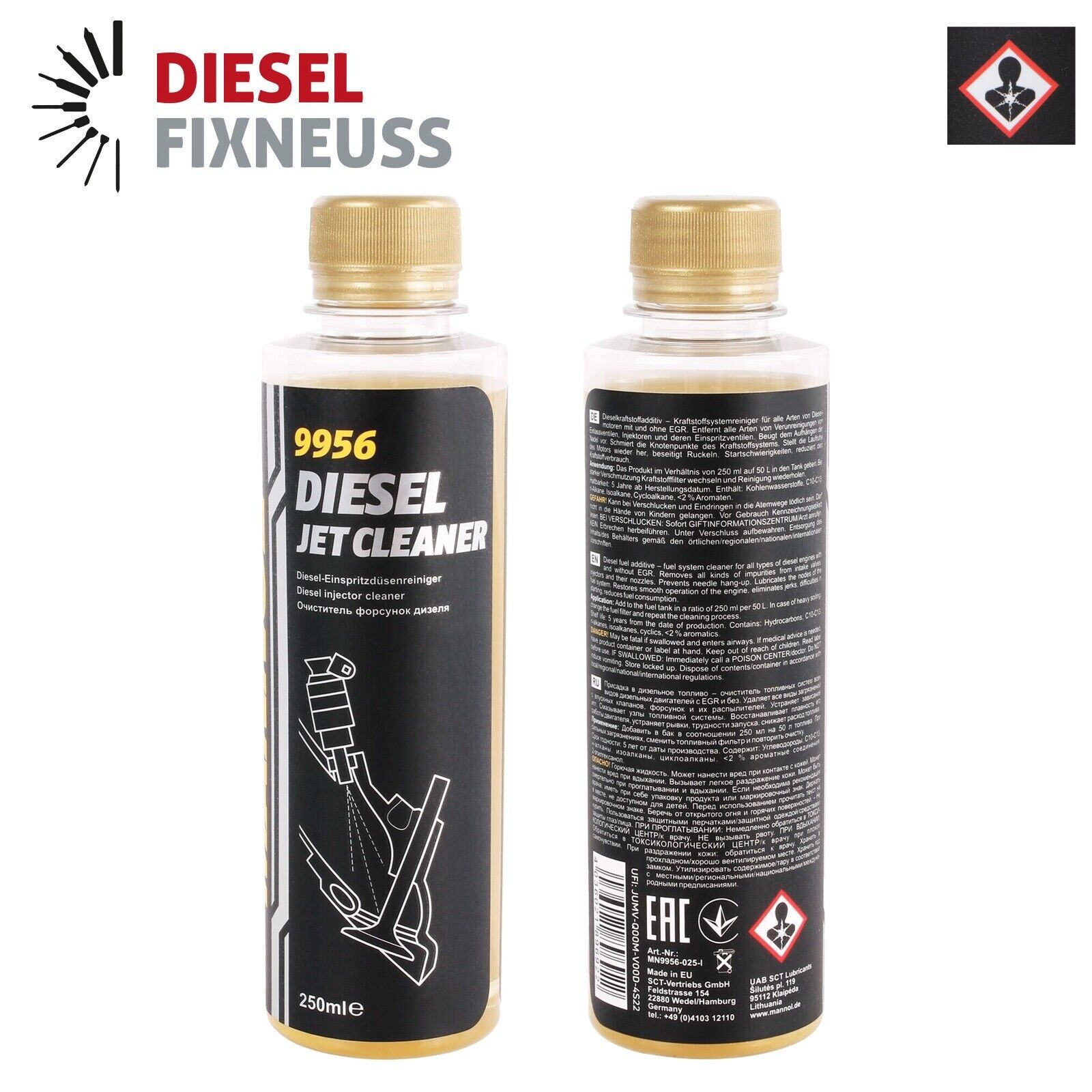 Einspritzdüsen Reiniger 4 X 250 ml MANNOL 9956 Motor Diesel Additiv Kraftstoff