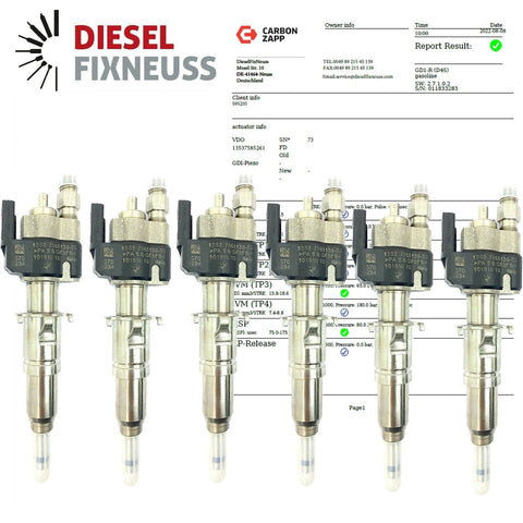 6 x Einspritzdüse Injektor Siemens BMW Rolls-Royce N54 N74 13537585261 135386160