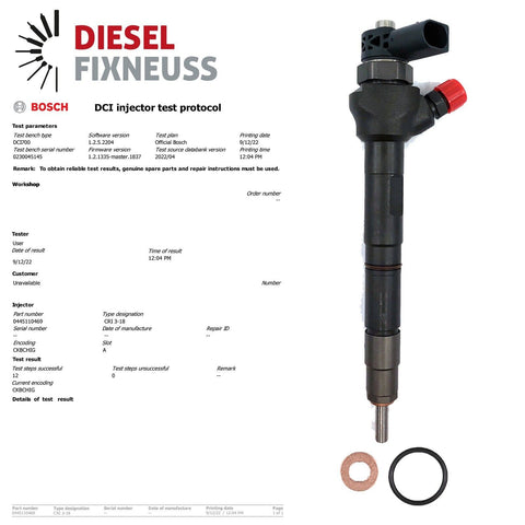 EINSPRITZDÜSE 0445110469 VW AUDI SEAT SKODA 2.0 TDI Diesel Injector 