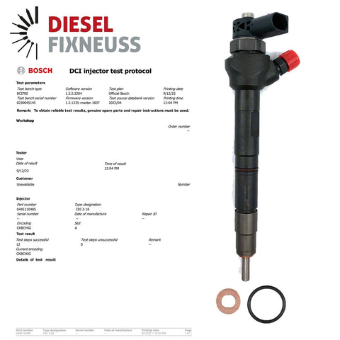 4x Einspritzdüse Injektor RENAULT DACIA INJECTOR 0445110485 16608399R