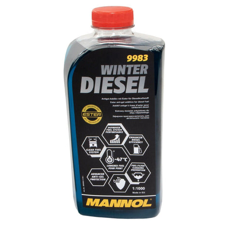 2x Winter Diesel Kraftstoff Additiv Heizöl 1 Liter MANNOL 9983 Fließ Fit Zusatz