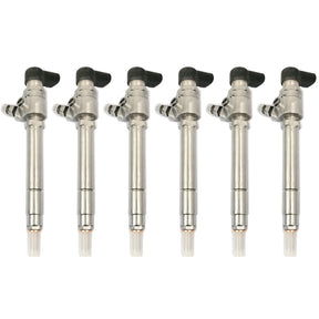 6x Siemens/Vdo Injectors (7H2Q-9K546-CB) with Test Report for Land Rover Discovery III, IV, and Range Rover Sport (2004-2018). Compatible with 2.7 TDV6 Diesel Euro 4 engines, 2720cc, 140 KW, 190 HP. Part numbers: LR008837, LR006496, A2C59513553, X11-800-002-002Z.