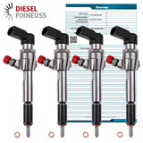 4x 7T1Q9F593AB Siemens Injektor Ford Tourneo Connect 1.8 TDCi A2C59511611
