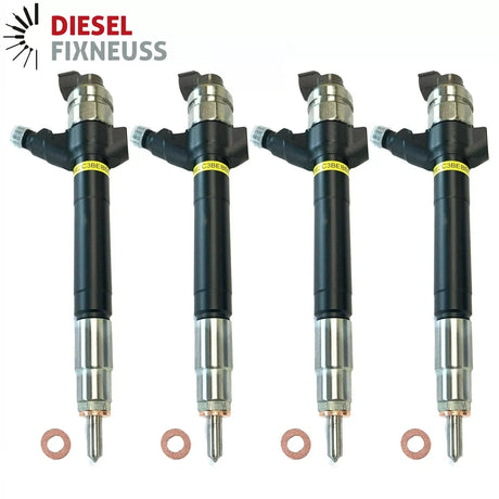 4x DENSO Injectors 9C1Q-9K546-BA for Ford Transit 2.4 TDCi (2006-2014) with test report. Compatible with all engines 74-103 KW.