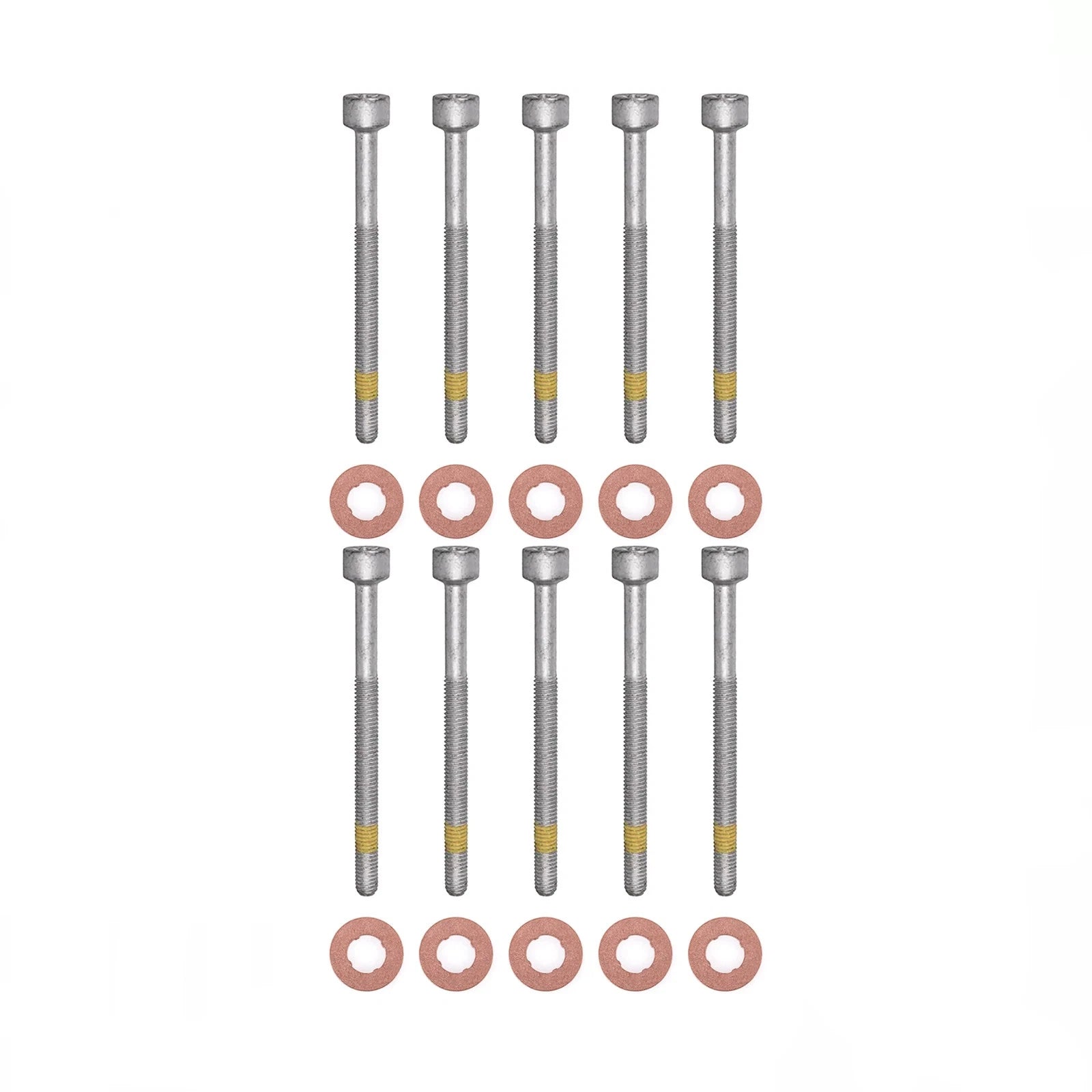 10x Zylinderschraube und 15×7.15×2.0 mm Dichtringe Einspritzdüse für Mercedes