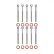 10x Zylinderschraube und 15×7.15×2.0 mm Dichtringe Einspritzdüse für Mercedes