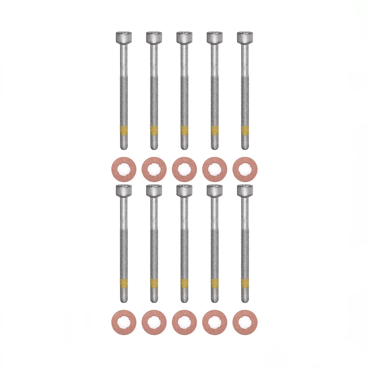 10x Zylinderschraube und 15×7.15×2.0 mm Dichtringe Einspritzdüse für Mercedes