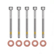 5x Zylinderschraube und 15×7.15×2.0 mm Dichtringe Einspritzdüse für Mercedes