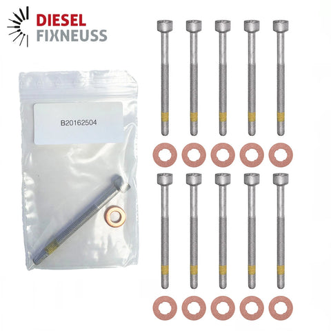10x Zylinderschraube und 15×7.15×2.0 mm Dichtringe Einspritzdüse für Mercedes