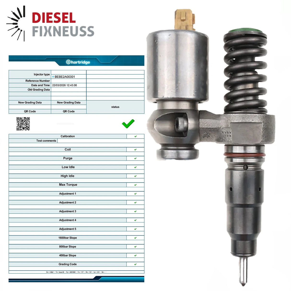Injecteur Delphi BEBE2A00001 Land Rover Discovery II Defender 2.5 Td5 MSC100670
