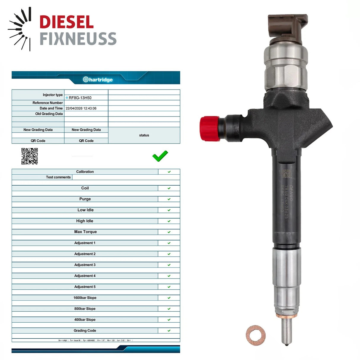Injektor Einspritzdüse Injector MAZDA 3 5 6 2,0 DI 2,0 MZR CD RF8G13H50 DENSO