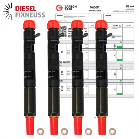 4x RENAULT DELPHI Einspritzdüse Injektor 28237259 28232234 EJBR05601D 166000897R