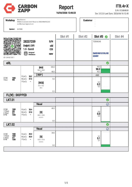 RENAULT DELPHI Einspritzdüse Injektor 28237259 28232234 EJBR05601D 166000897R